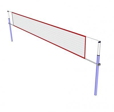 Volleyball net Sketchup model 