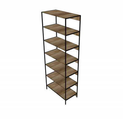 Industrial style bookcase SKP model