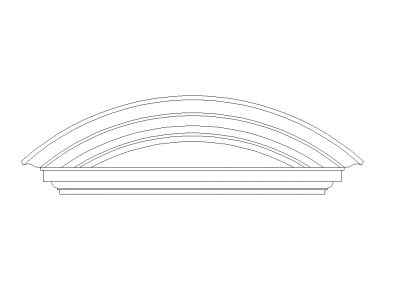 Arched stone lintel