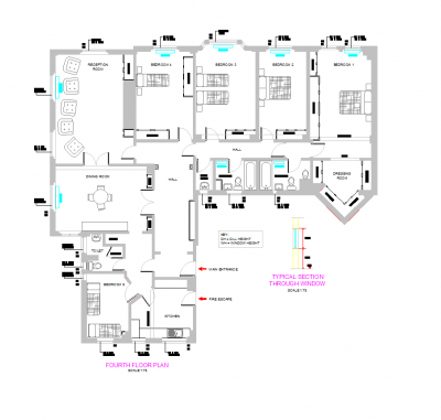 Student accommodation floor plan 