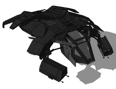 modelo de SketchUp alas de murciélago - Batman