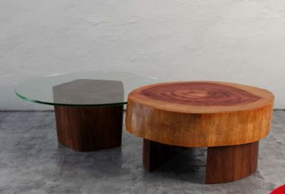 Wood & Glass Coffee Table Revit Model