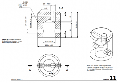 3 & 5 Axis CNC Machinable 2D CAD Drawing 11