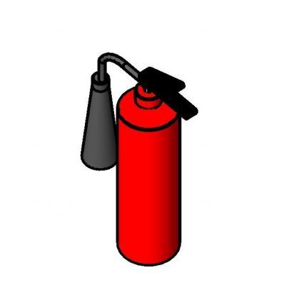 Fire Extinguisher C02  Revit Family