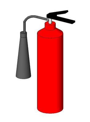 Fire Extinguisher C02 Revit Family
