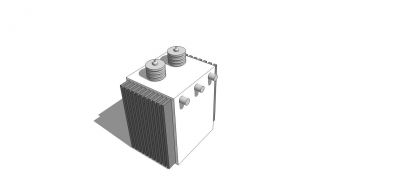 modelo de SketchUp 2.500 kVA del transformador