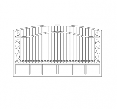 Steel sliding gate