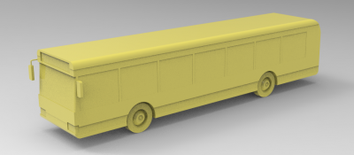  Solid-works 3D CAD Model of Bus 12m lONG 