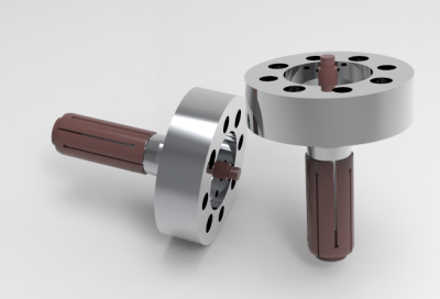 Solid-works 3D CAD Model of Clamping chucks, Socket size=24,30-25,50	Aa=70	Lges=84.65