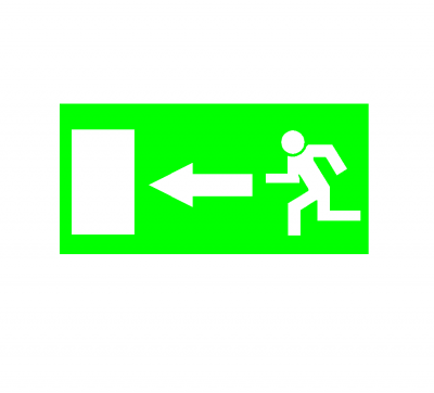 Emergency exit symbol