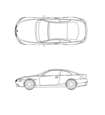 Blocco CAD della BMW Serie 6