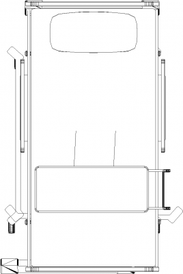 1472mm Wide Adjustable Bed Stretcher Plan dwg Drawing
