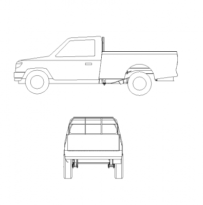 福特Ranger皮卡车CAD块
