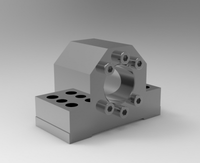 Solid-works 3D CAD Model of Housings for flange nuts,   D1=36	D=27,7	8,4	D3=94	B=47	E=16