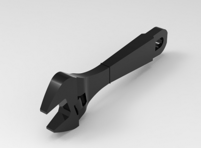 Autodesk Inventor ipt file 3D CAD Model of   Sheathed adjustable wrenches: A(mm)=30	B(mm)=29	C(mm)=69.5	D(mm)=21.5		L(mm)=259	Mass(kg)=157.5