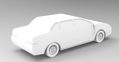 Solid-works 3D CAD Model of Simple Car Model, 4/5 doors - 4.70 m / 4.80 m    