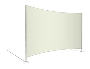Curved Screen / Partition Revit family 