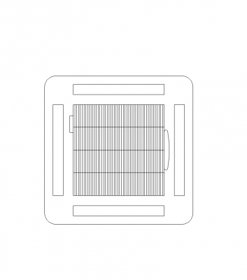 Aire acondicionado bloque de casete CAD