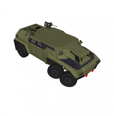 Rhino Urban Assault Vehicle SketchUp-Modell