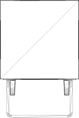 152mm Length Miniloft Spot Light Rear Elevation dwg Drawing