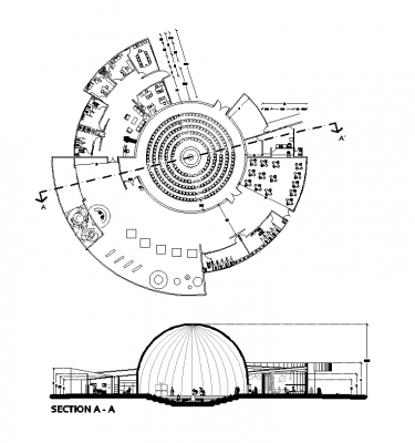 Planetarium dessin CAO