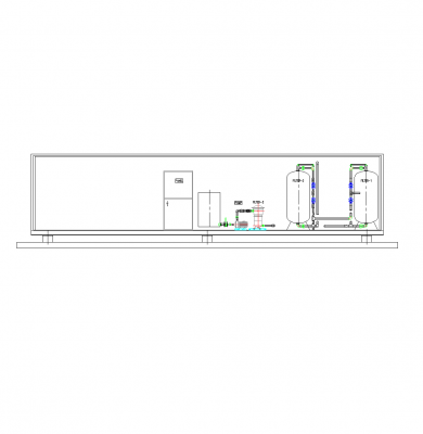 Water treatment plant elevation