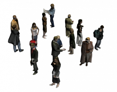Low poly people modelos 3ds max