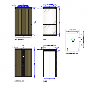 Aufzug Autodesign CAD-Zeichnung dwg