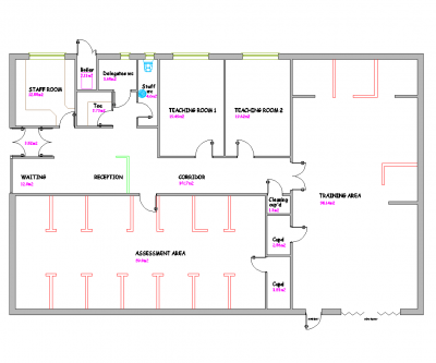 Gas training centre DWG CAD drawing 