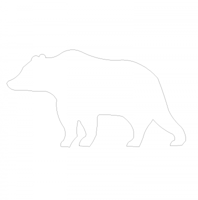 熊の仰角CAD dwgブロック