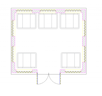 Design des Behälterlagers DWG CAD-Zeichnung