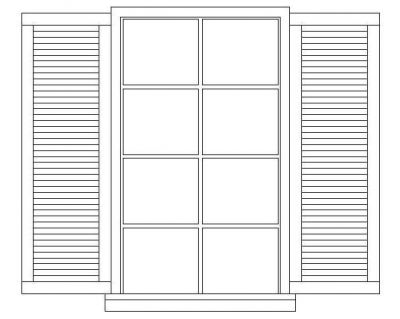 Window - With Shutter - Elevation