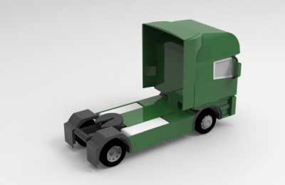 Solid-works 3D CAD Model of  Road tractor for agriculture work 