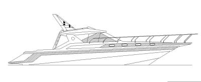 Yacht small Elevation view