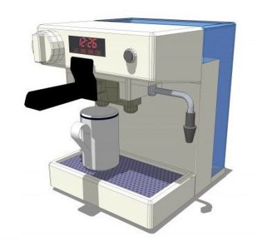 Kaffee-Maschine revit Modell