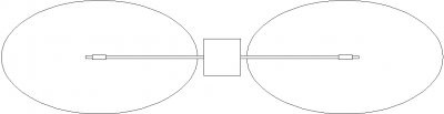 1824mm Top Length Simple Elegant LED Chandelier Plan dwg Drawing