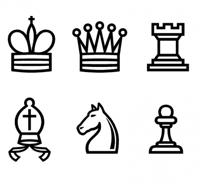 Chess pieces dwg blocks