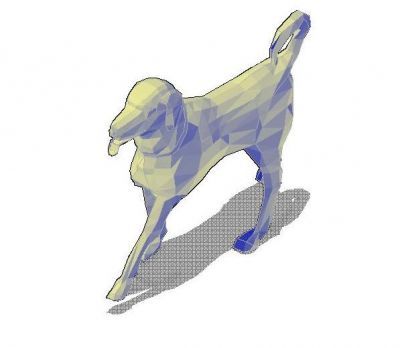 Plano 3D perro 3D