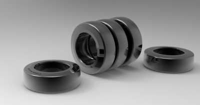 Autodesk Inventor ipt file 3D CAD Model of polyurethane tread bands Ø (mm)200	 W(mm)75	Load cap. at 4 km/h 1100	Load cap. at 10 km/h 425
