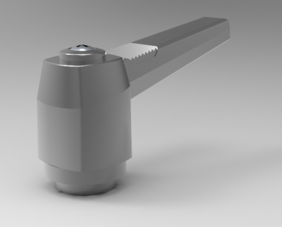 Autodesk Inventor ipt file 3D CAD Model of clamping lever, h=3	D=12	L=42