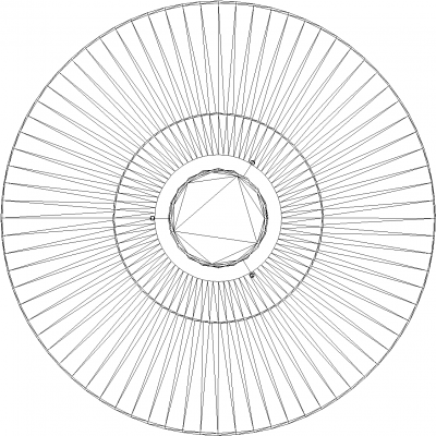 18mm Top Length Pendant Light Plan dwg Drawing