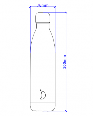 Chilly's 750ml drinks bottle AutoCAD download