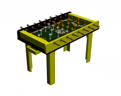 Table football 3ds max and dwg 