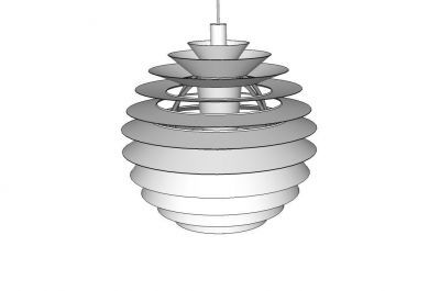 Modello Louvre Lamp Design Sketchup