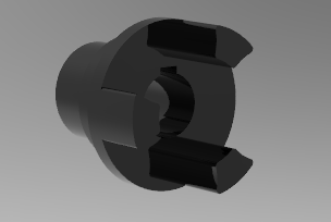 Inventor CNC Machinable coupling CAD Modelo 19