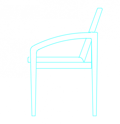Chair elevation dwg