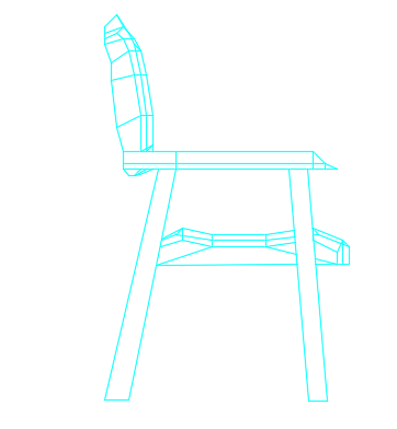 Chair elevation dwg