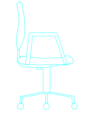 Chair office elevation dwg