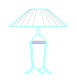 Lamp Table dwg