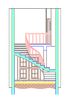stairs section dwg